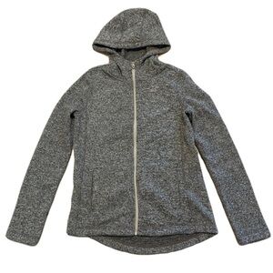 💜 George Women's Heather Grey Full-Zip Fleece Hoodie M/M